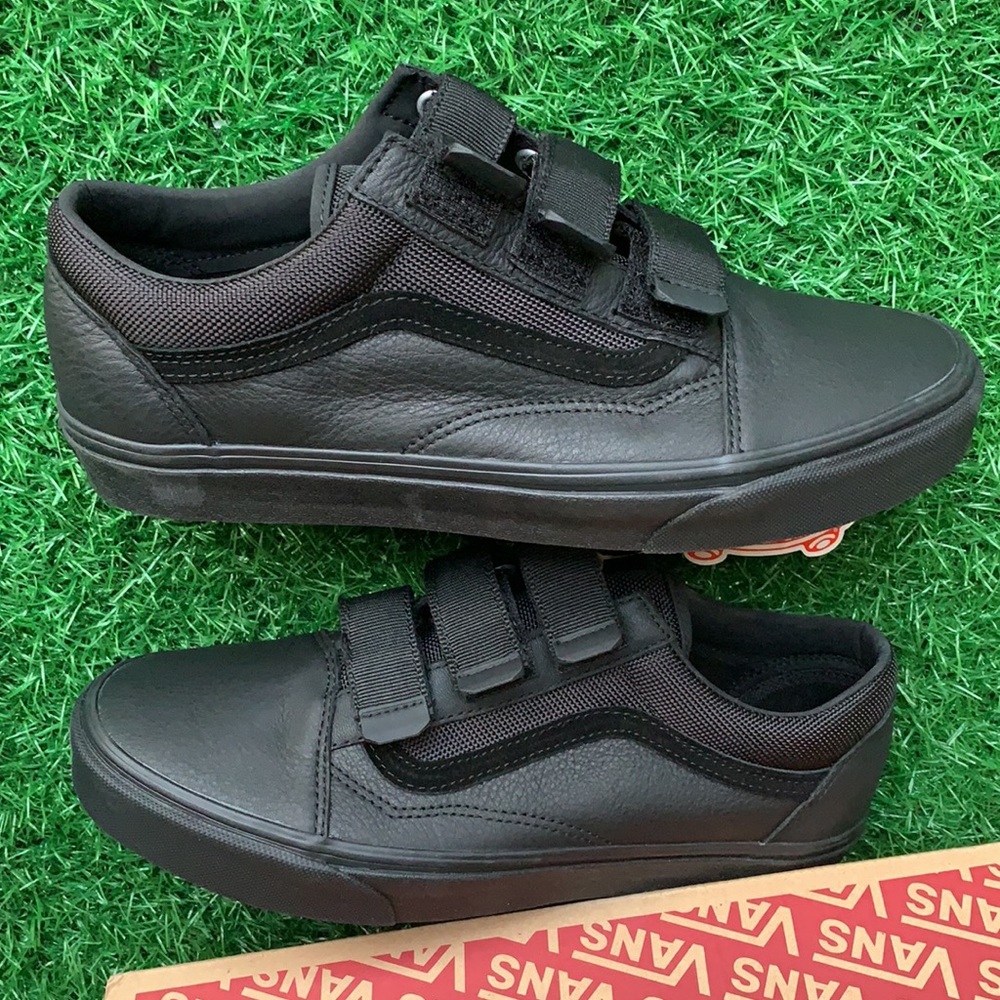 VANS OLD SKOOL V LEATHER Ballistic/Black WMNS - Picture 16 of 17